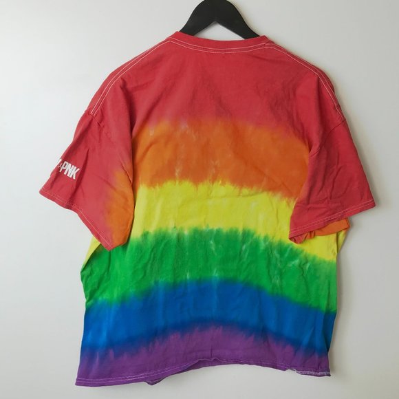 Colortone Go Be Great DRV PNK T Shirt Rainbow Pride Graphic Tee Cotton 2XL XXL - Picture 3 of 13